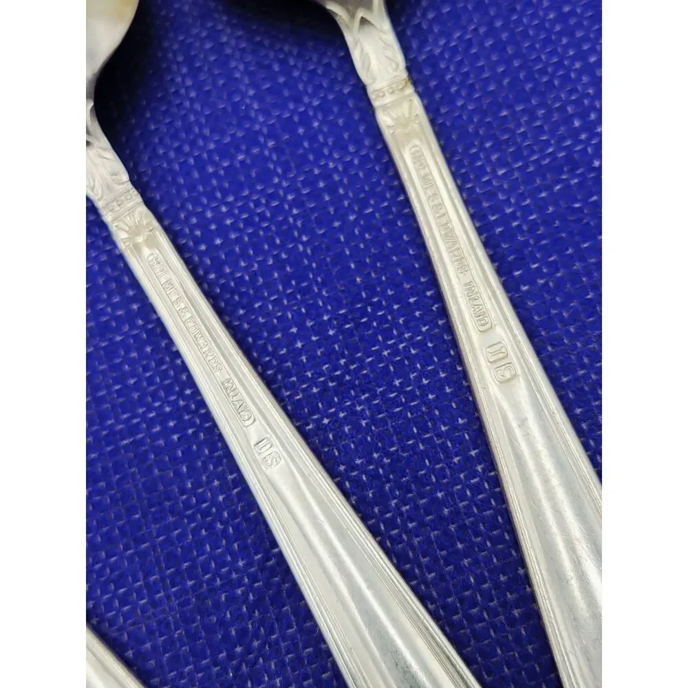 Holmes & Edwards International Silver 1938 Danish Princess Oval Spoon Set of 5